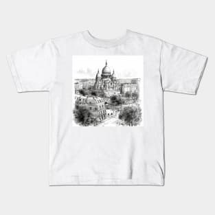 Paris from the Roof Kids T-Shirt